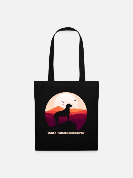 Curly Coated Retriever - Stoffbeutel - Schwarz