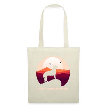 Retriever à poil bouclé - Sac en tissu - nature - Devant