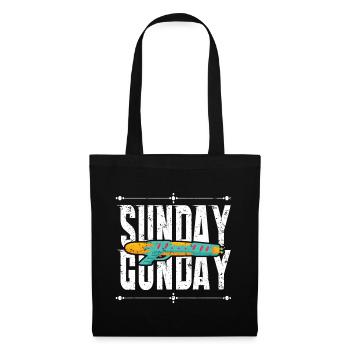 Sonntag Gunday - Stoffbeutel - Schwarz - Vorne