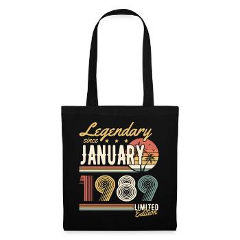 Legendary Since January 1989 Limited Edition - Stoffbeutel - Schwarz - Vorne