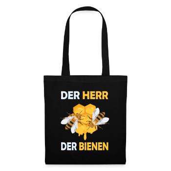 Bienenzucht und Honig - Stoffbeutel - Schwarz - Vorne