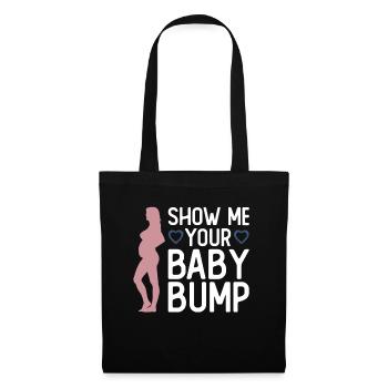 Grossesse Photographie Photographe Enceinte - Sac en tissu - noir - Devant