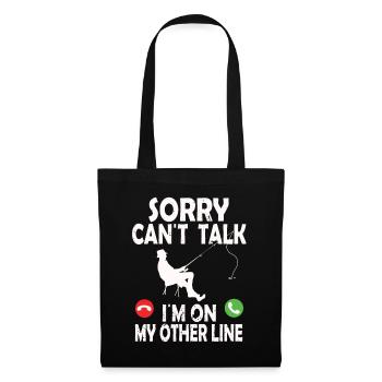 Funny Fishing Design Fisherman - Tote Bag - black - Front