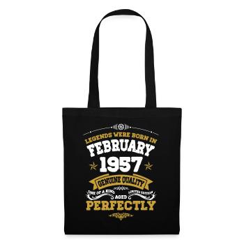 Vintage Aged To Perfection February 1957 - Tote Bag - black - Front