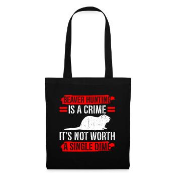 Beaver animal welfare animal rights activiste rongeur - Sac en tissu - noir - Devant