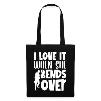 J’adore quand elle se penche - Sac en tissu - noir - Devant