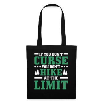 Si vous ne jurez pas, faites de la randonnée - Sac en tissu - noir - Devant