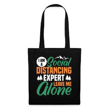I am a social expert - Tote Bag - black - Front