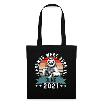 Legends Were Born In June 2021 Sloth Sloth - Tote Bag - black - Front