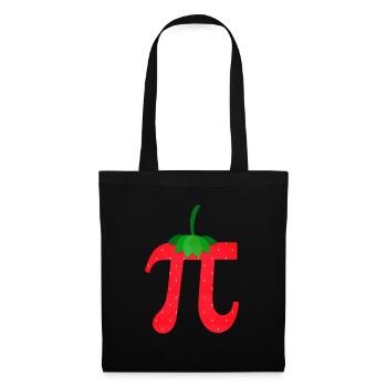 Strawberry Pi - Drôle de professeur de mathématiques pour le jour de Pi - Sac en tissu - noir - Devant