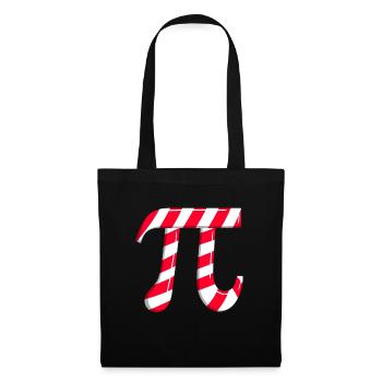Pi Candy Canes Math Pi Noël - Sac en tissu - noir - Devant