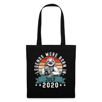 Des légendes sont nées en juillet 2020 Paresseux Paresseux - Sac en tissu - noir - Devant