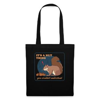 Cute Squirrel Grey Squirrel Gift - Tote Bag - black - Front