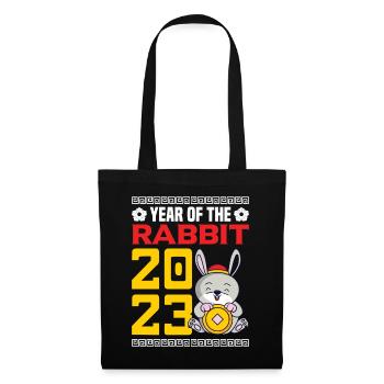 Year of the Rabbit 2023 - Tote Bag - black - Front