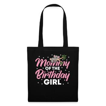 Maman du garçon d’anniversaire - Sac en tissu - noir - Devant
