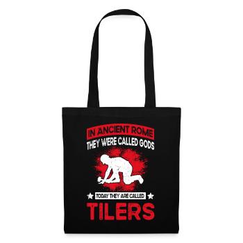 Funny tiling & tiling - Tote Bag - black - Front