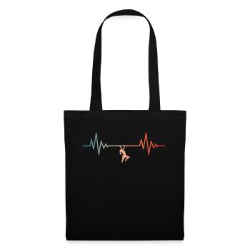 Escalade de bloc et d’escalade amusantes - Sac en tissu - noir - Devant