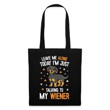 Cute Dachshund Mom - Tote Bag - black - Front