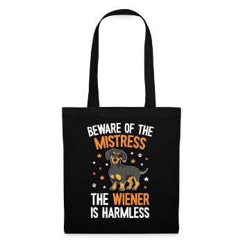 Cute Dachshund Mom - Tote Bag - black - Front