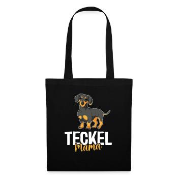 Cute Dachshund Mom - Tote Bag - black - Front