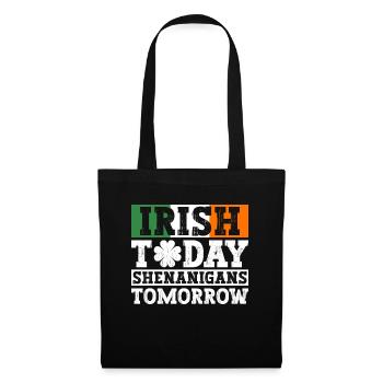 Irlande Irlandais drôle de dicton de la Saint-Patrick - Sac en tissu - noir - Devant