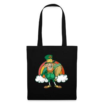 Irland Irisch Kobold St Patricks Day Lustig - Stoffbeutel - Schwarz - Vorne