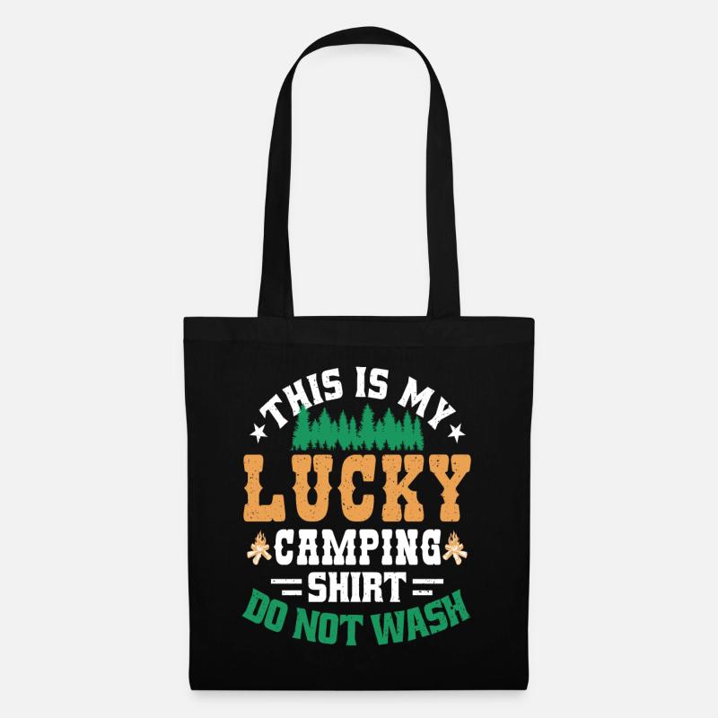 Das Ist Mein Glücks-camping-design - Stoffbeutel - Schwarz