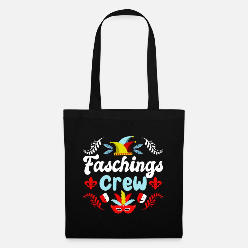 Faschings Crew | Karneval Kostüm - Stoffbeutel - Schwarz