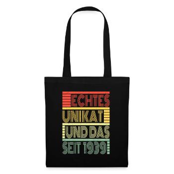 Vraiment unique depuis 1939 Né en 1939 Anniversaire - Sac en tissu - noir - Devant