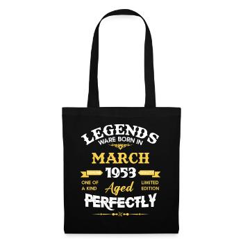 Vintage Aged To Perfection March 1953 - Tote Bag - black - Front