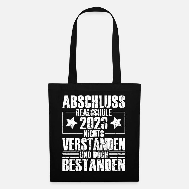 Abschluss Realschule 2023 - Stoffbeutel - Schwarz