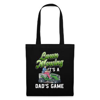 Lawn Mowing Funny Dad Father's Day Lawn Mower Lawn - Tote Bag - black - Front