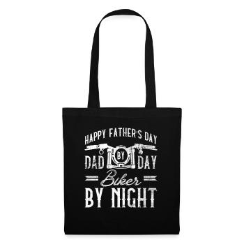 Motorbike Rider Biker Papa Funny Father's Day - Tote Bag - black - Front