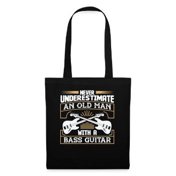 Never underestimate an old Man with a - Tote Bag - black - Front