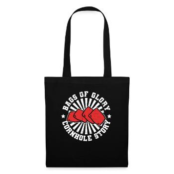 Sacs de gloire, Cornhole Story - Drôle de trou de maïs - Sac en tissu - noir - Devant