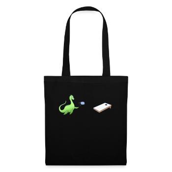 Le monstre du Loch Ness joue au cornhole - - Sac en tissu - noir - Devant
