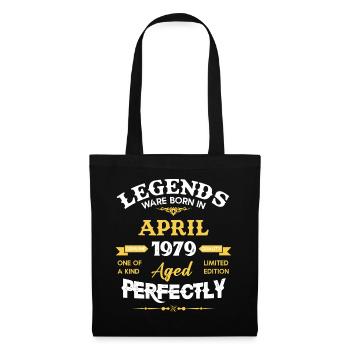 Vintage Aged To Perfection April 1979 - Tote Bag - black - Front