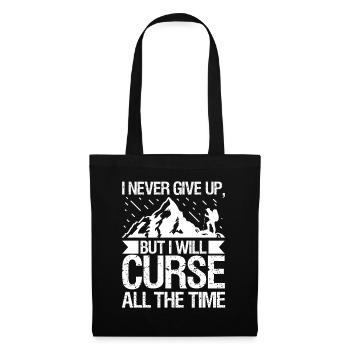 Hiking funny saying - Tote Bag - black - Front