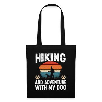 Hiking and Adventure with my Dog - Tote Bag - black - Front