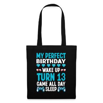My Birthday 13 Game sleep - Tote Bag - black - Front