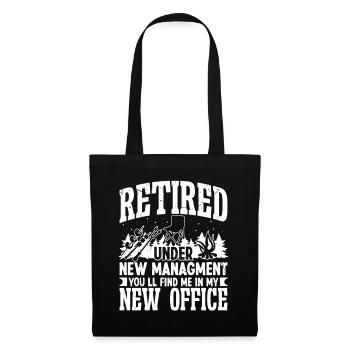 Retired under new Managment new Office - Tote Bag - black - Front