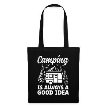 Camping is always a good Idea - Tote Bag - black - Front