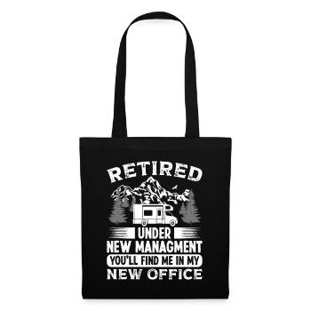 Retired under new Managment new Office - Tote Bag - black - Front