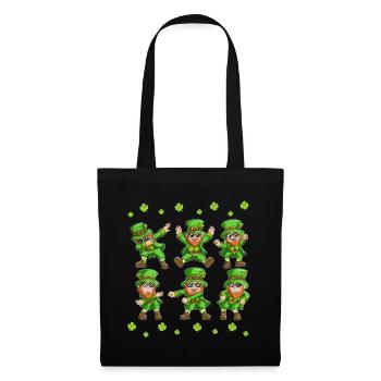 Dabbing Dancing Leprechaun Ireland St Patrick's Day - Tote Bag - black - Front