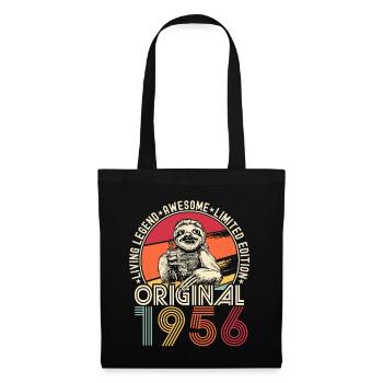 1956 Birthday vintage vintage sloth gift - Tote Bag - black - Front