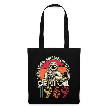 1969 Birthday vintage vintage sloth gift - Tote Bag - black - Front