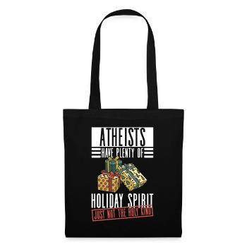 Athéisme athée Anti Église Noël - Sac en tissu - noir - Devant