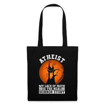 Atheist Atheism Anti Church Halloween - Tote Bag - black - Front