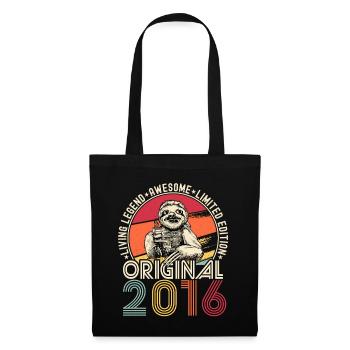 2016 Birthday vintage vintage sloth gift - Tote Bag - black - Front