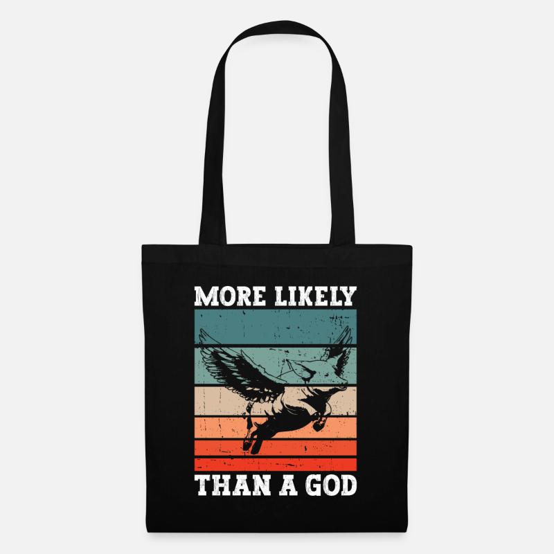 Plus probable qu’un Dieu - Athéisme athée - Sac en tissu - noir